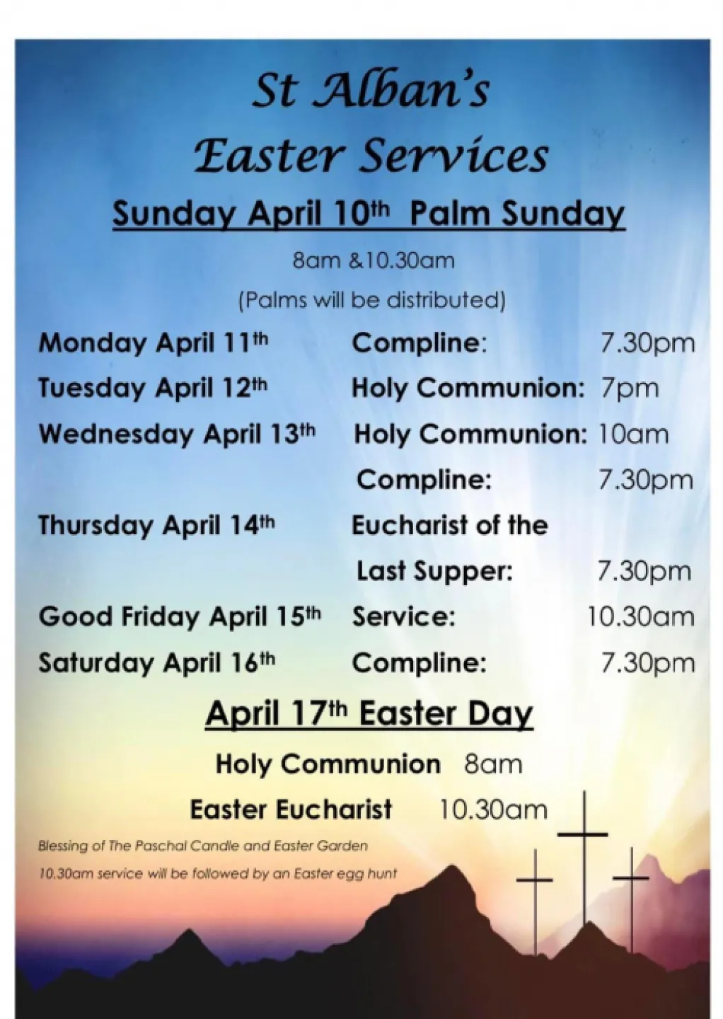 St Alban's Easter