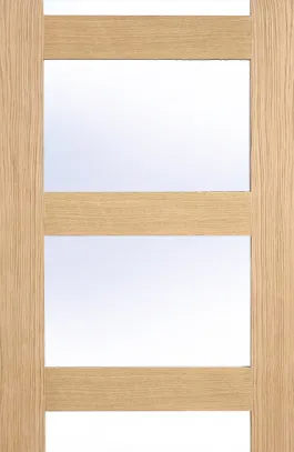 Oak Shaker Glazed 4L Clear Pre Finished