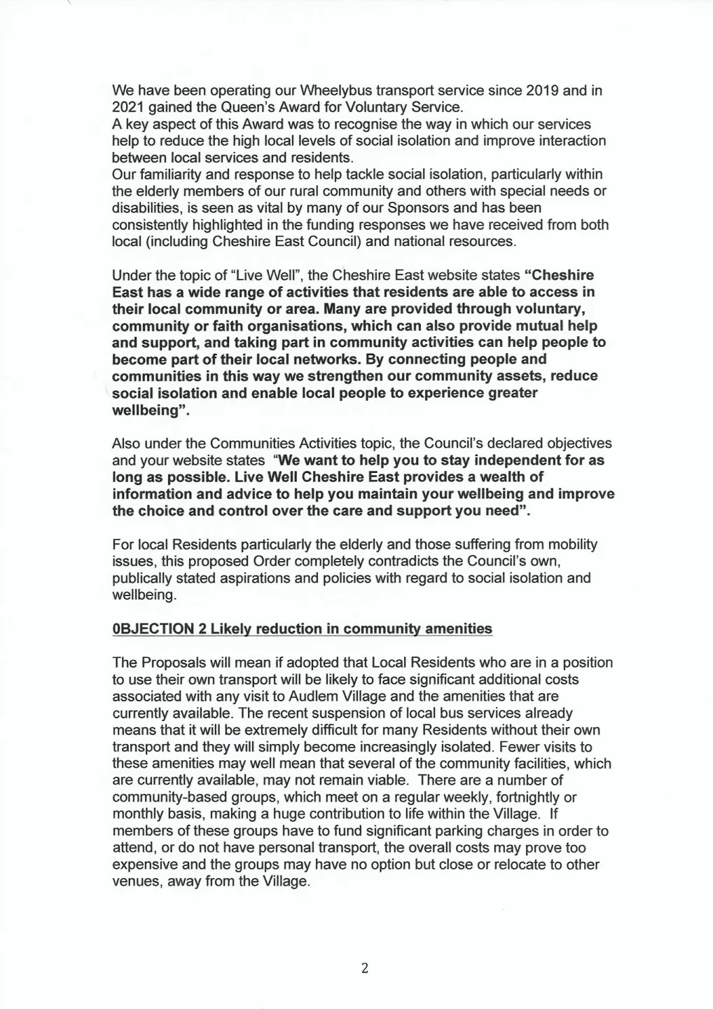 Audlem Village Car Parking P2