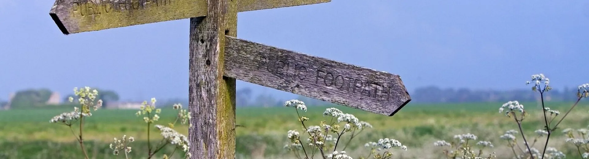 Signpost, wooden, pointer