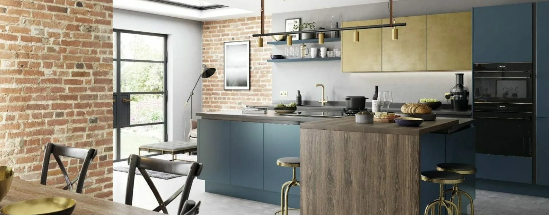 Alku Modern Matt Kitchen With Island 4