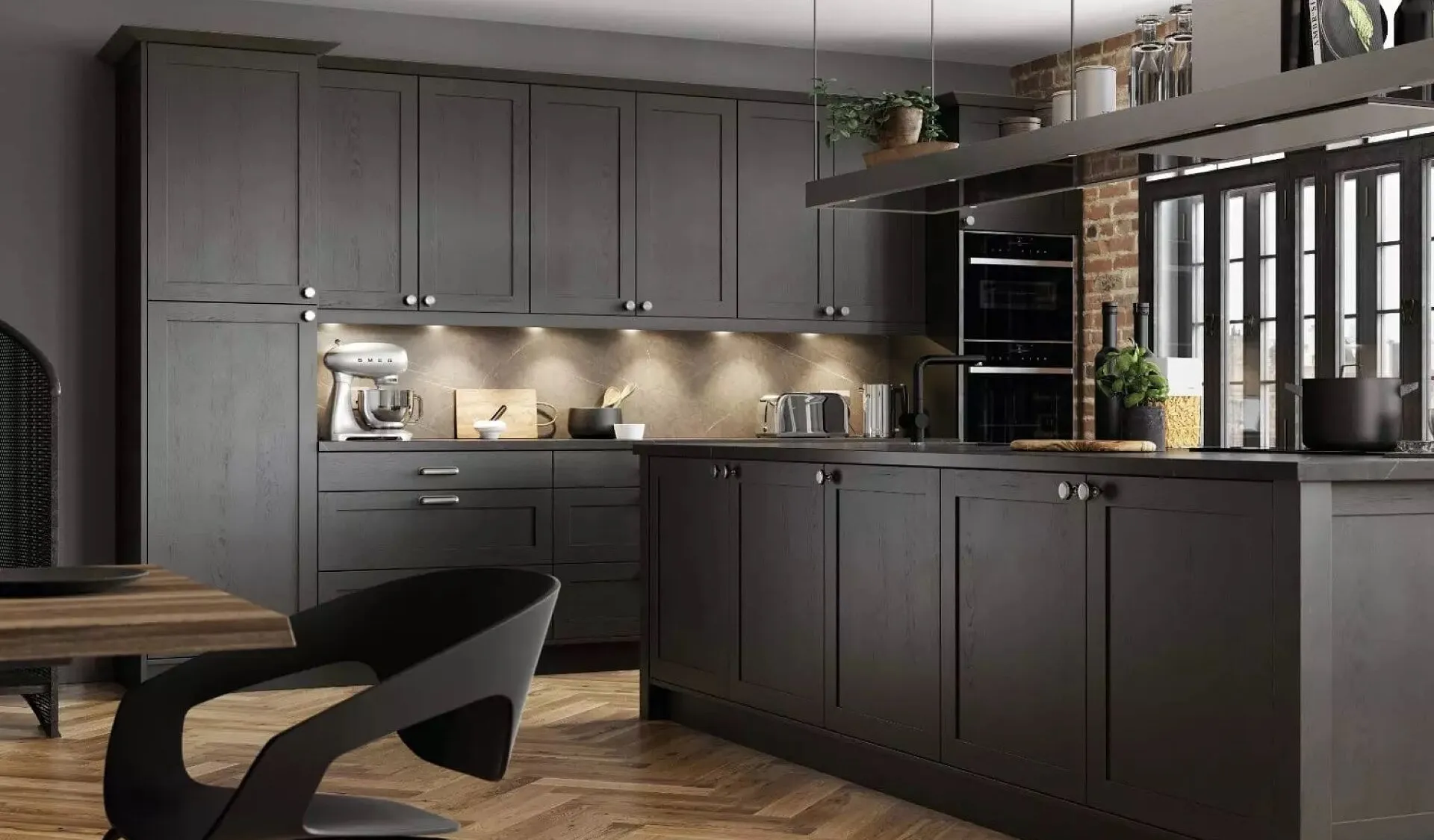 Alku Dark Shaker Kitchen 1