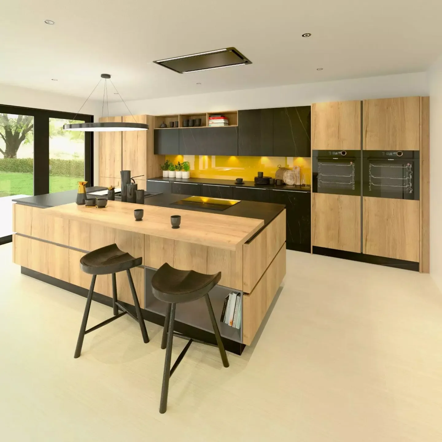 Alku Wooden Handleless Open Pl