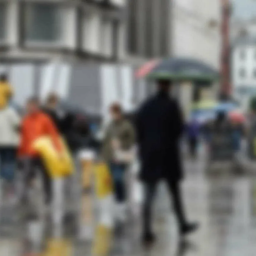 People blur