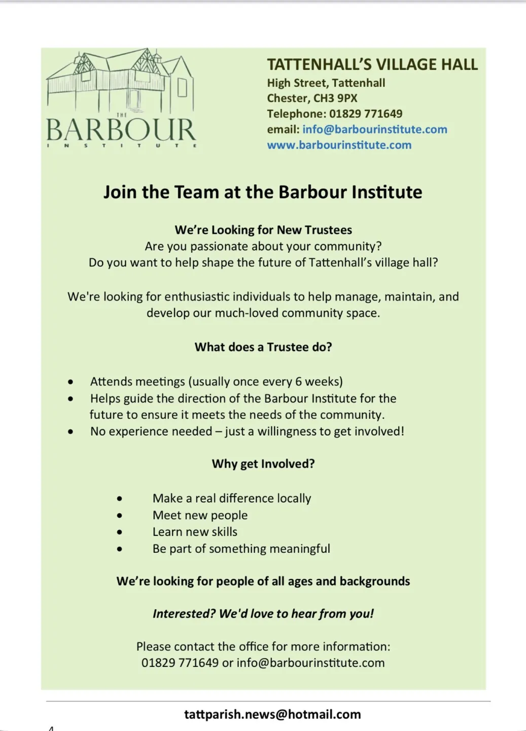 Barbour Trustee