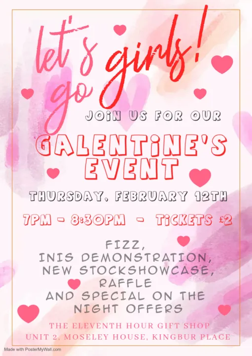 Lets Go Girls Galentines Day Invitation &ndash; Made Wit
