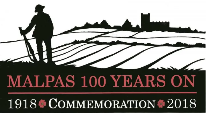 Malpas 100 years on logo