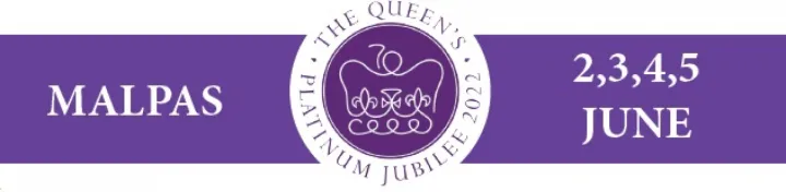 Malpas Platinum Jubilee Logo