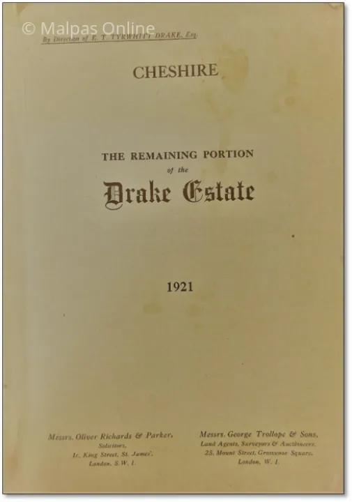Drake Estate sale Catalogue