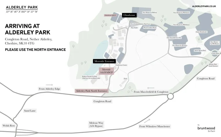 Arriving at Alderley Park
