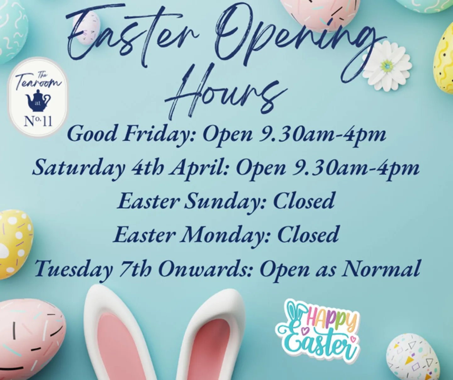 Easter Opening Hours  -3