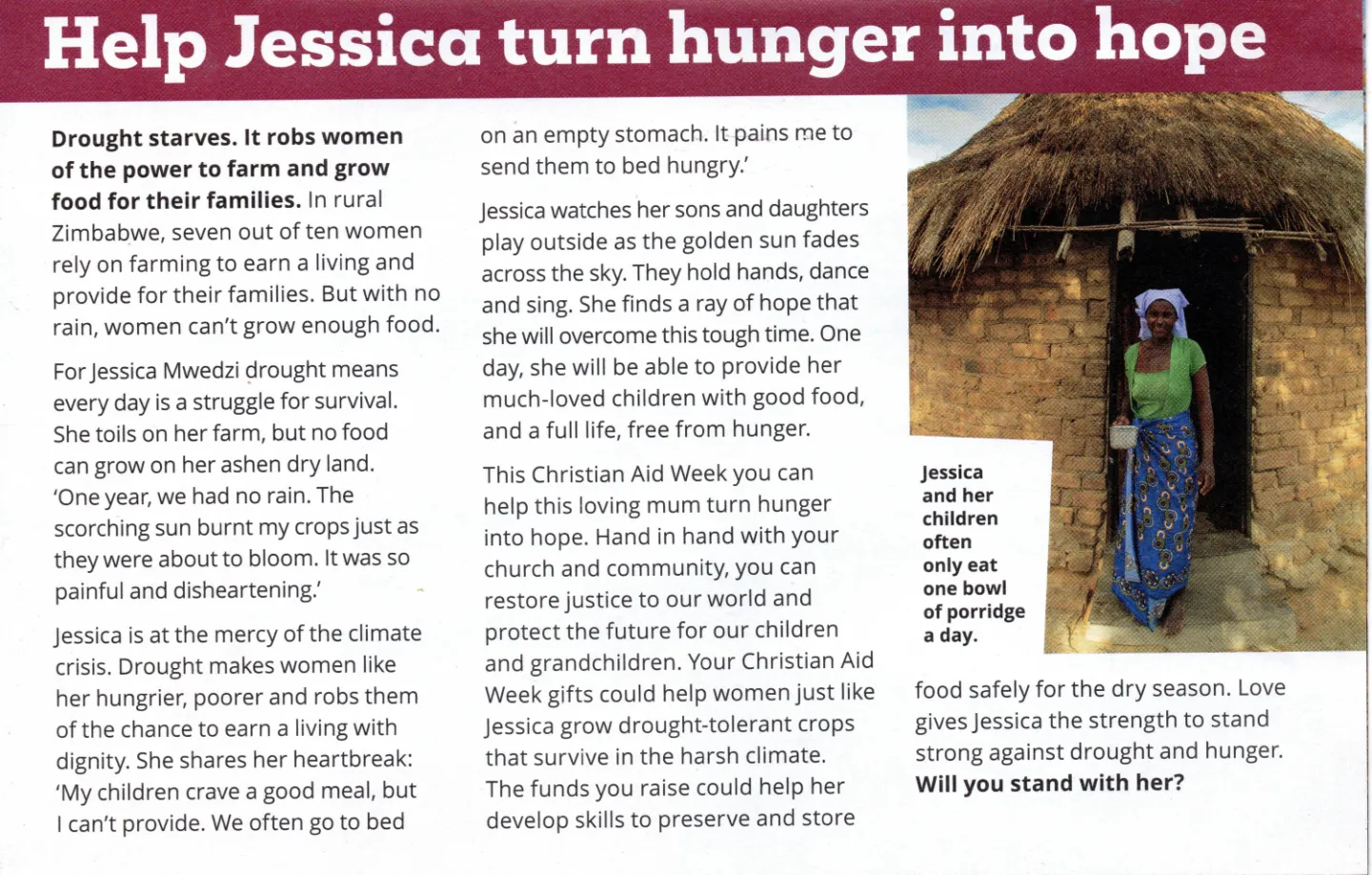 Christian Aid Appeal 1