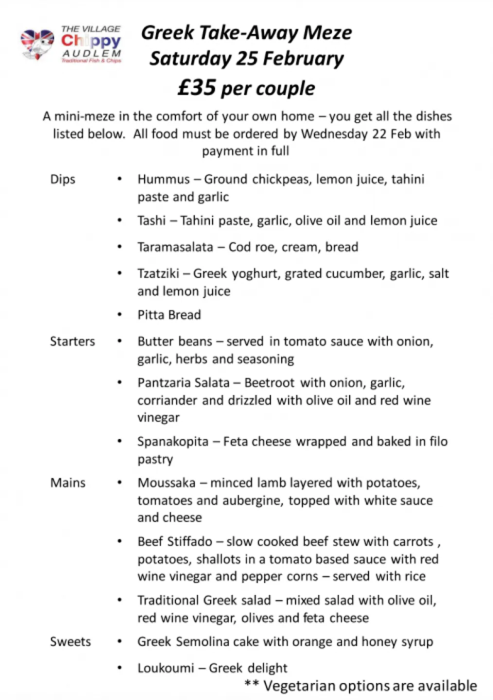 Greek Night at the Chippy