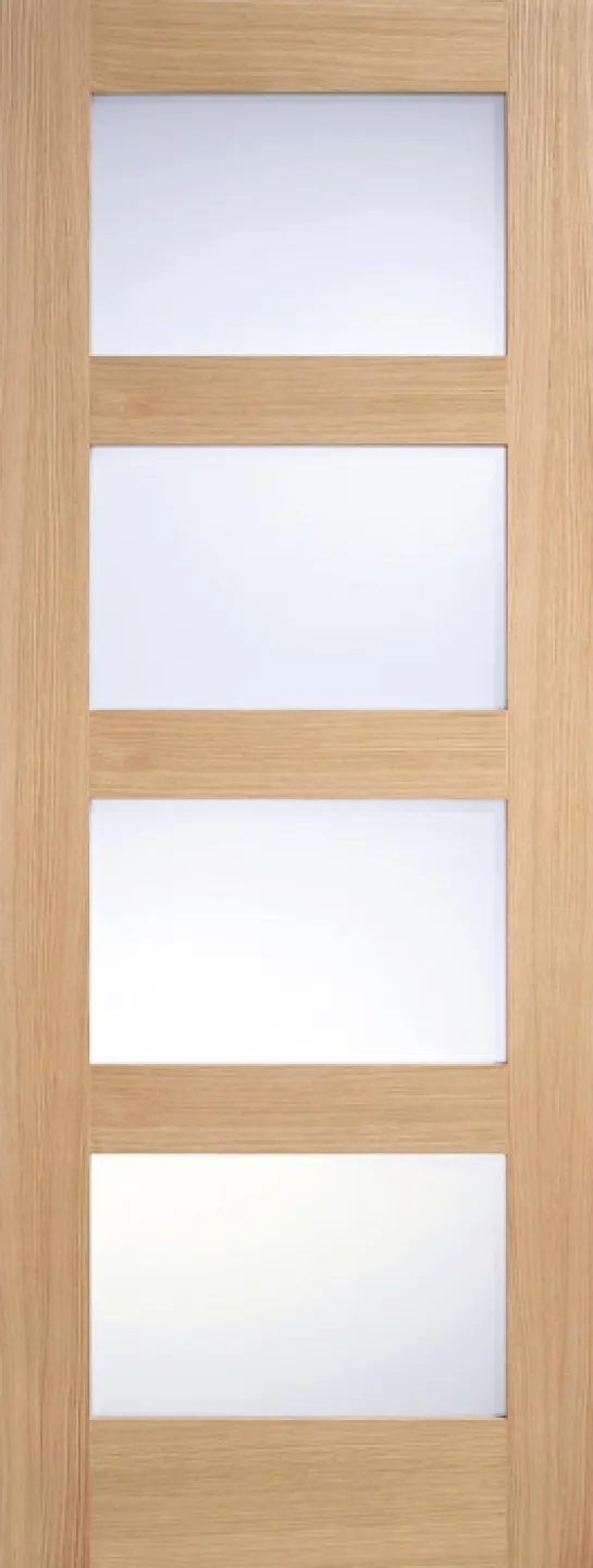 Oak Shaker Glazed 4L Frosted Pre Finished