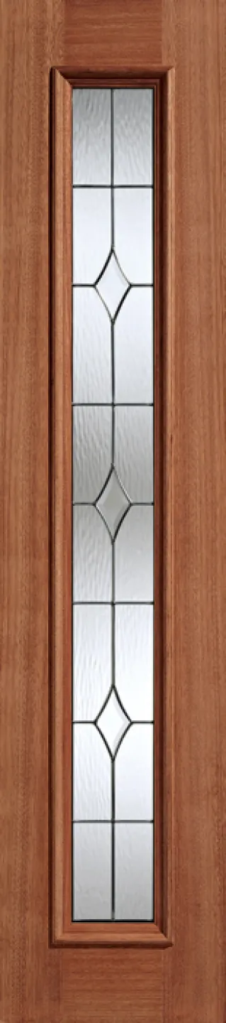 Hardwood Universal Sidelight Glazed 1L Zinc