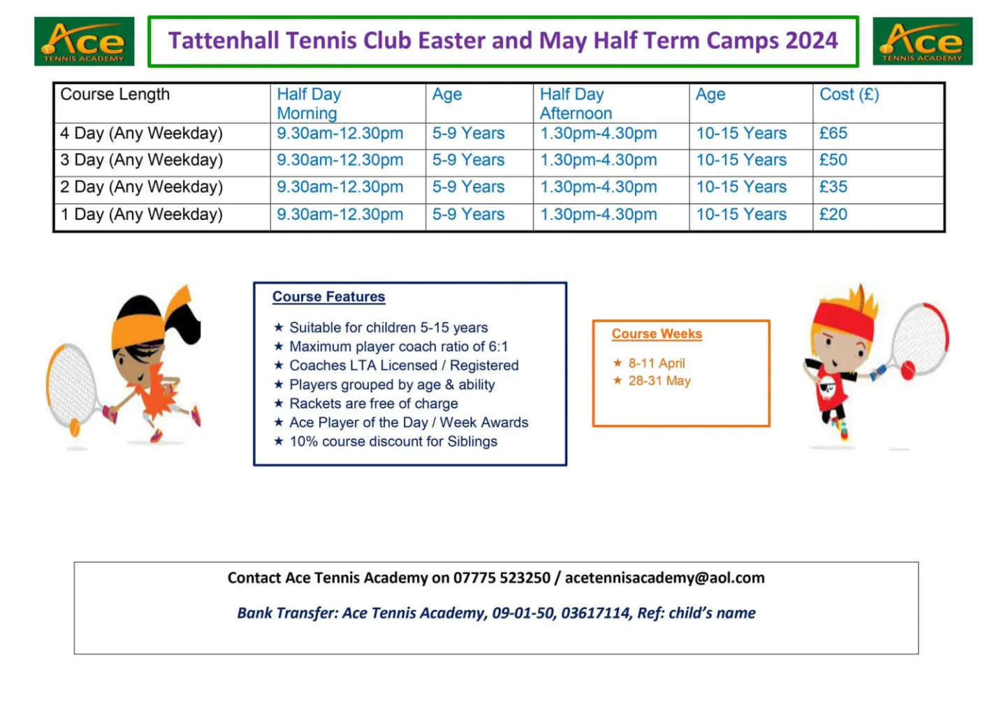 Easter 2024 Half Term Camps 24