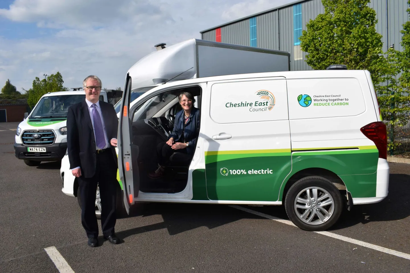 Cllrs Corcoran and Seddon With One of Cecs Electri