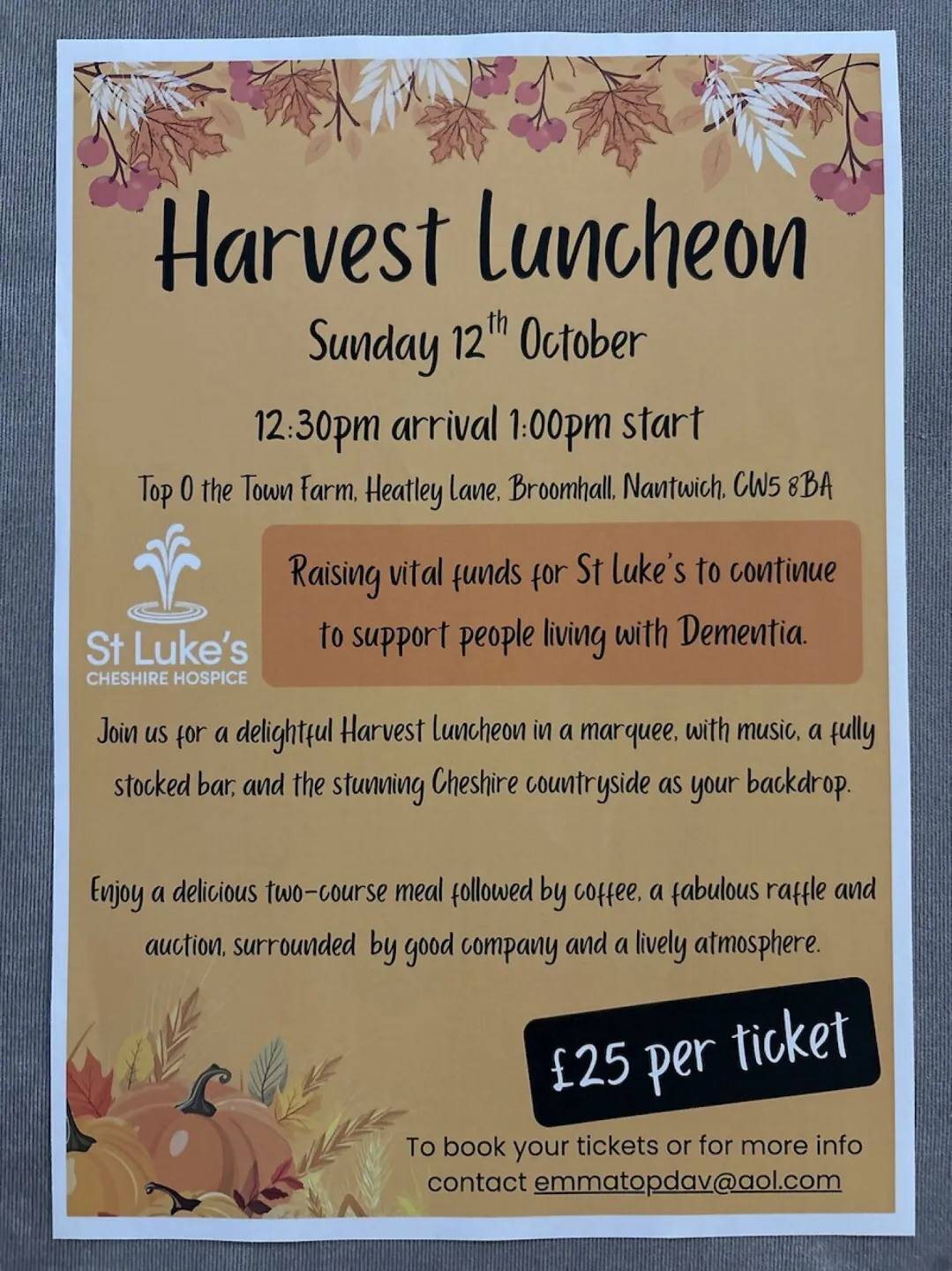 Harvest Luncheon