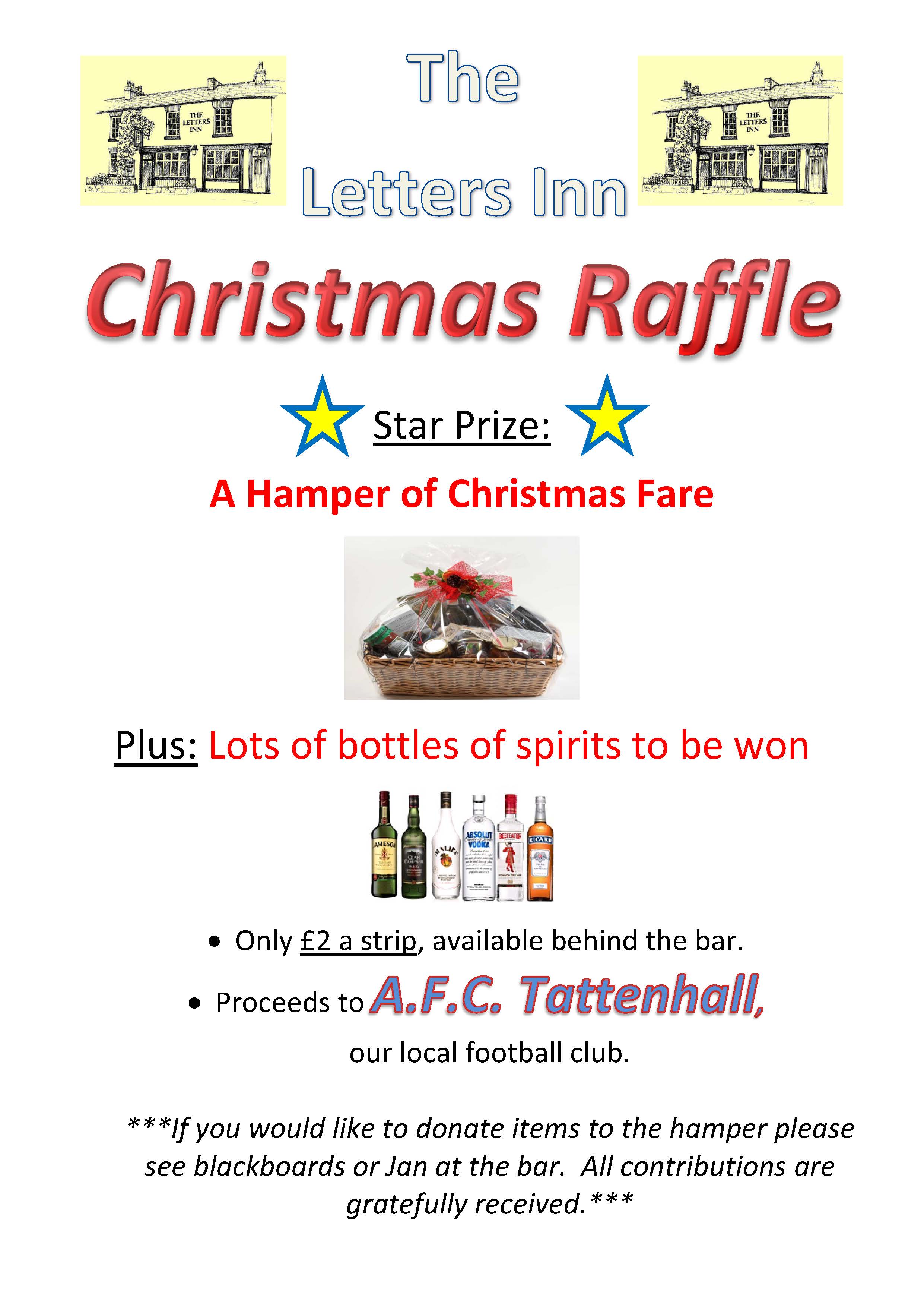 Letters Raffle Poster