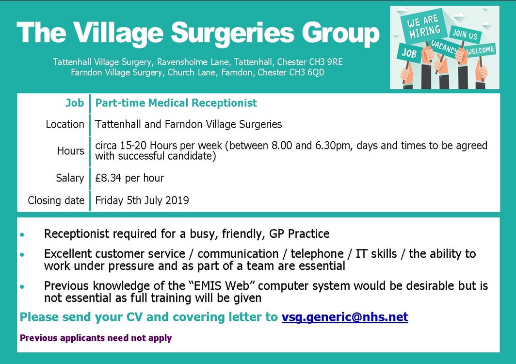 VSG job advert