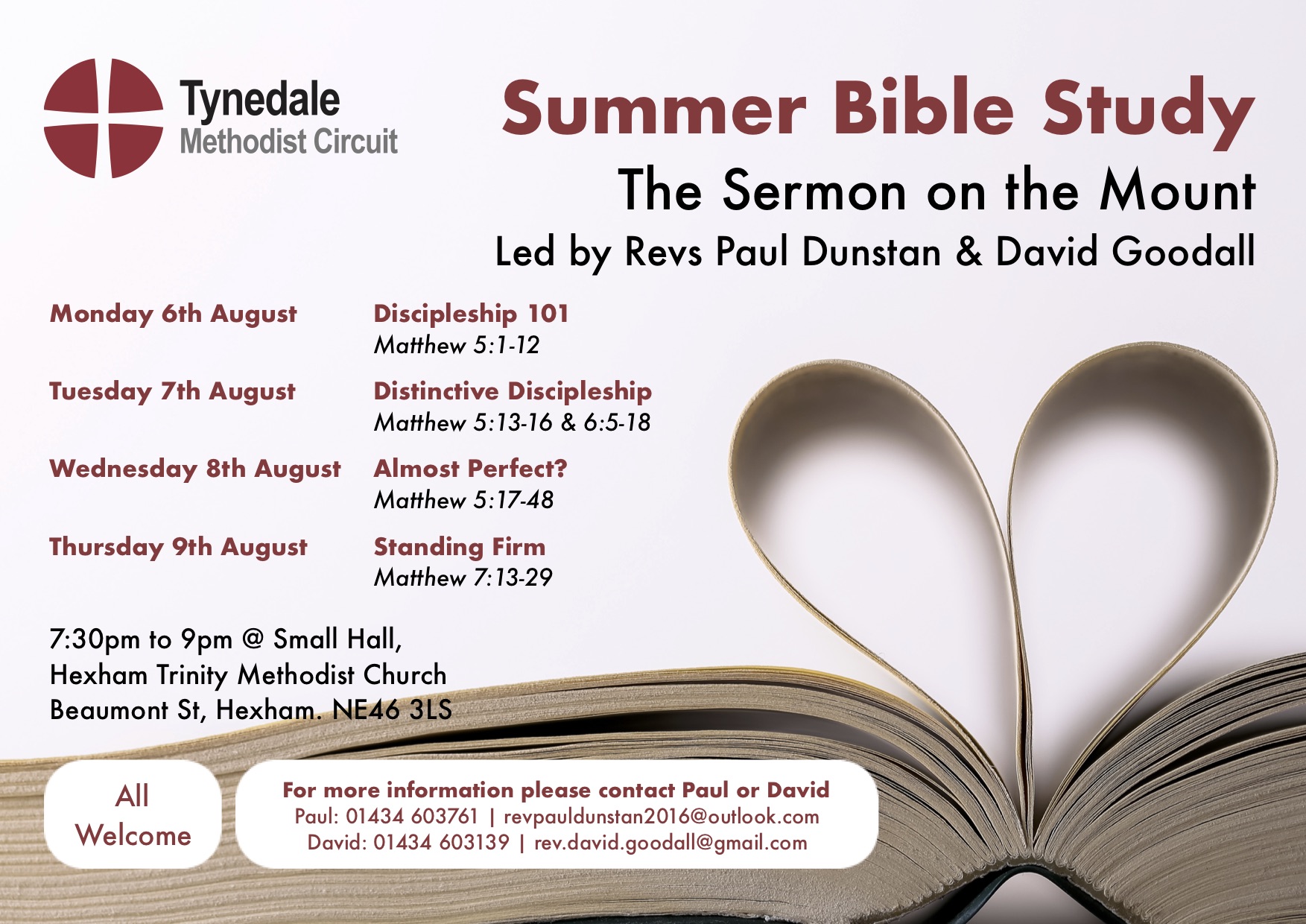 Summer Bible Study Poster
