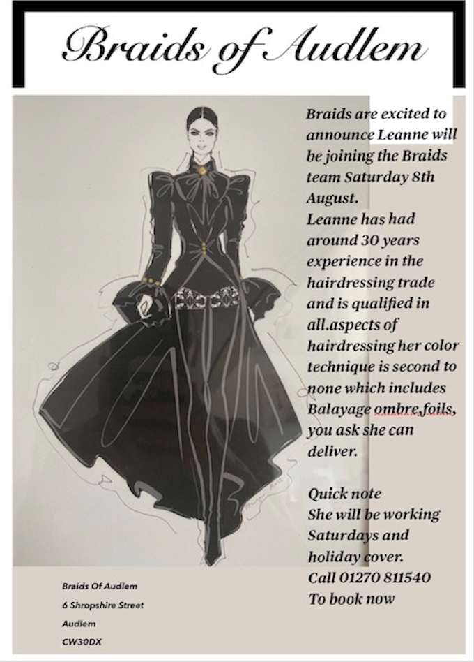 Braids new member of staff