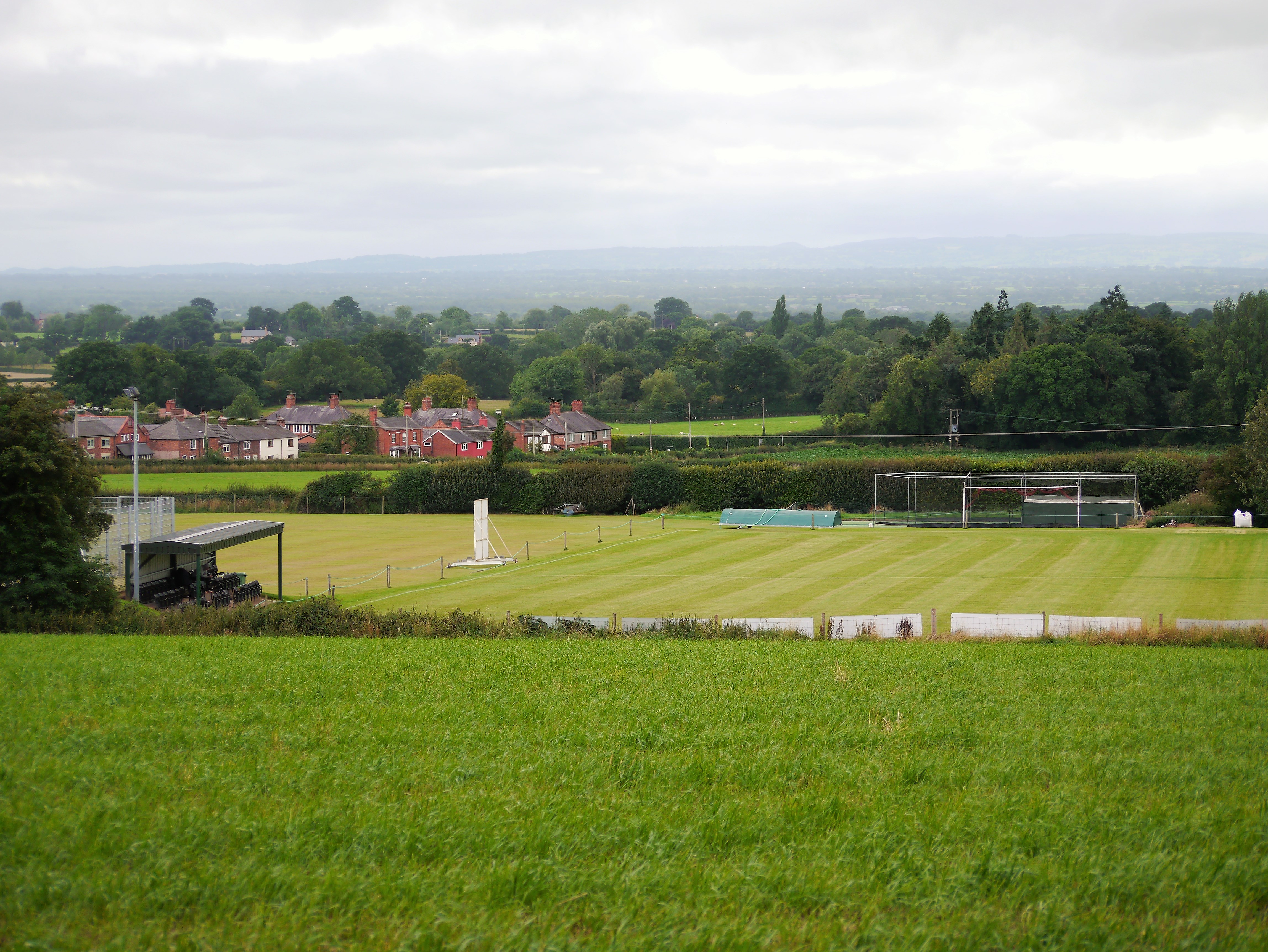 Malpas Sports Club from the Ox Heys