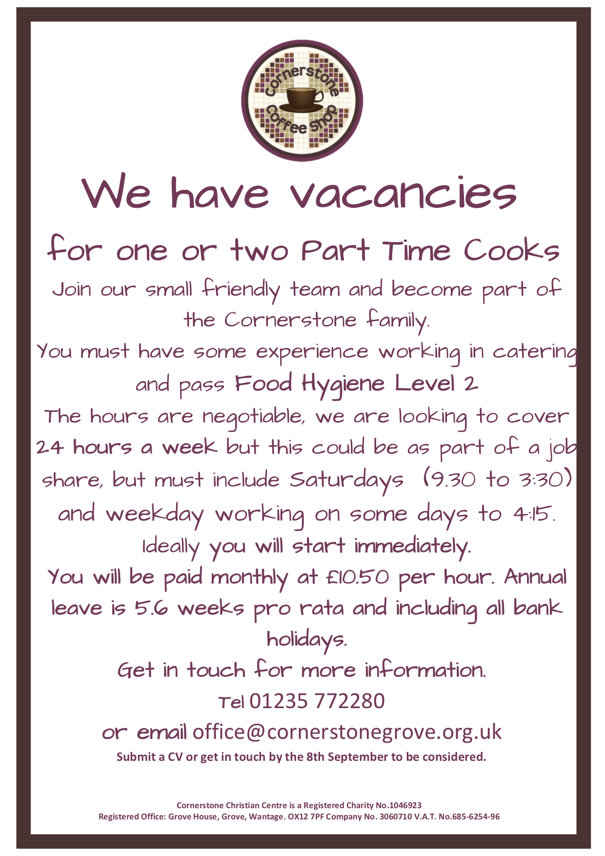 Cook 2023 Advert