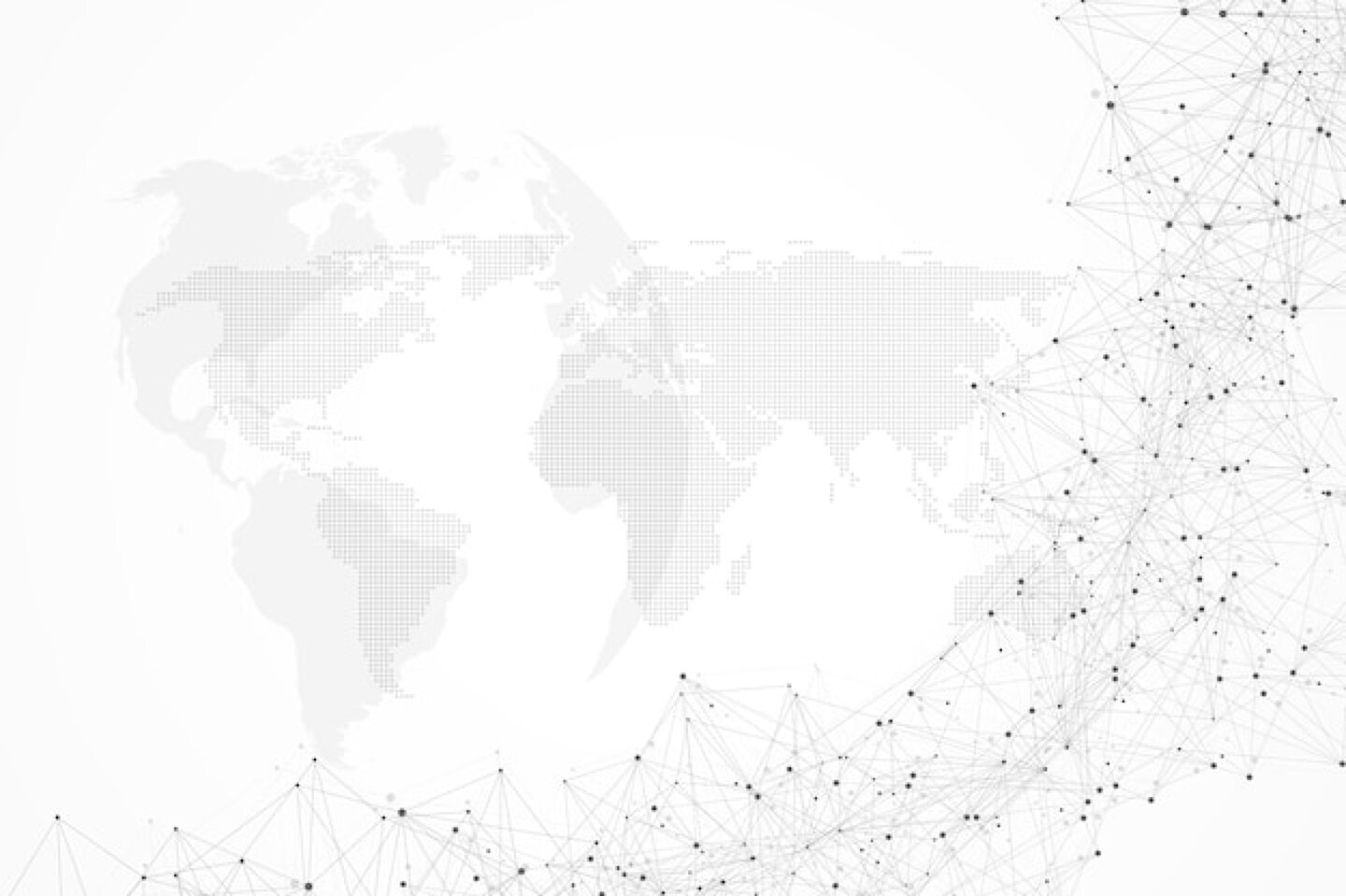 Geometric connected background lines and dots