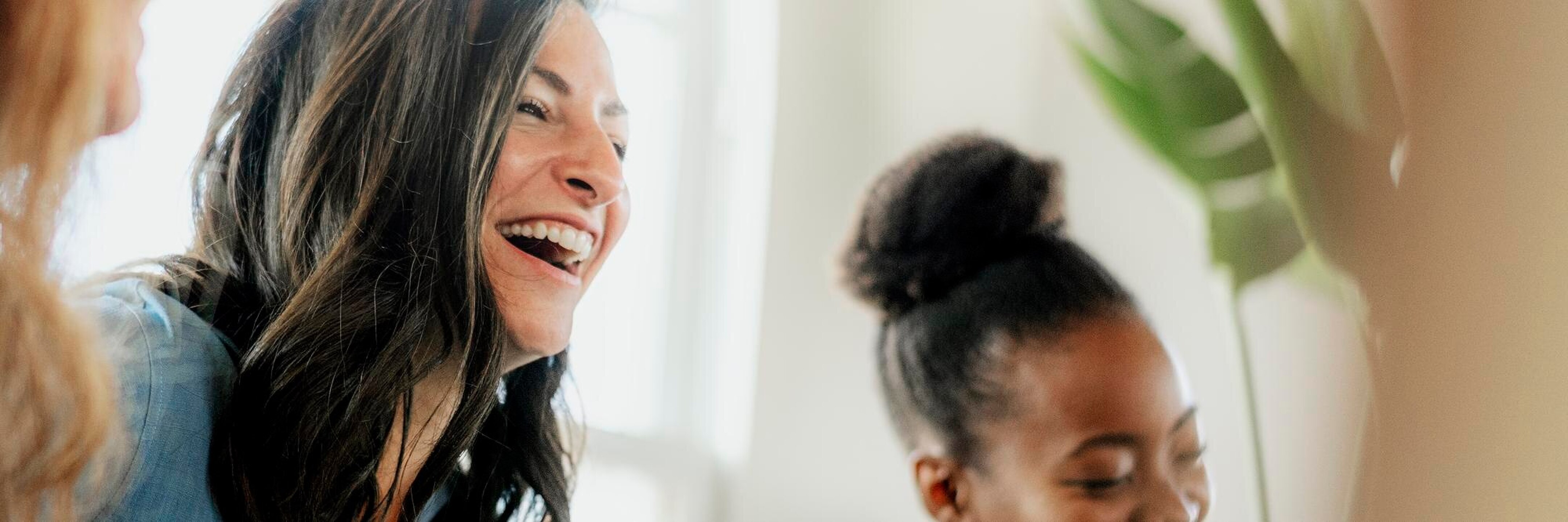 Diverse people in a supporting group session