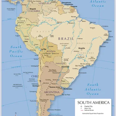 South-America-Map