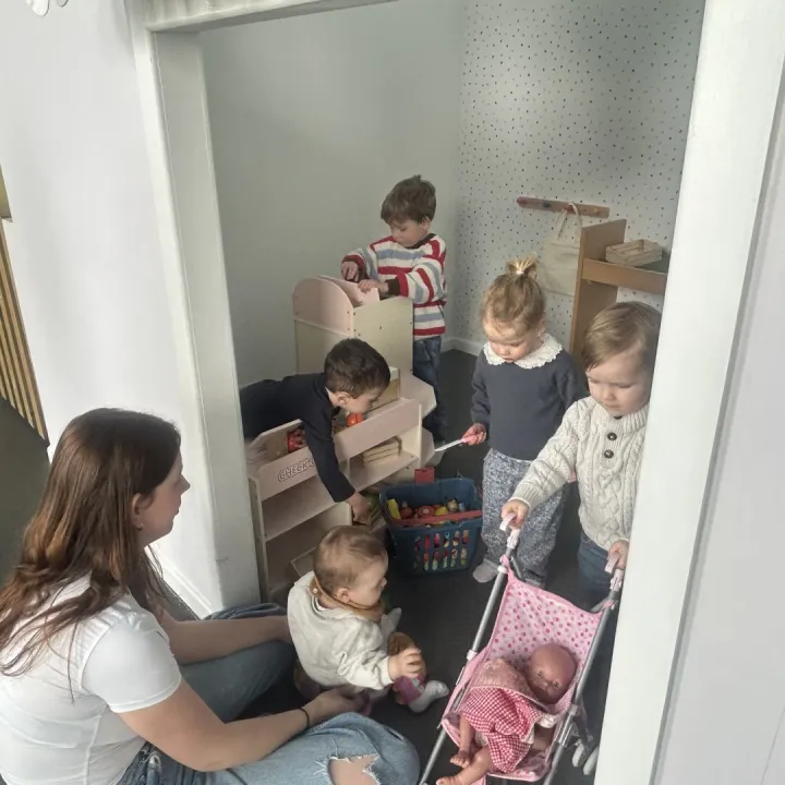 Children Playing Together Indoors