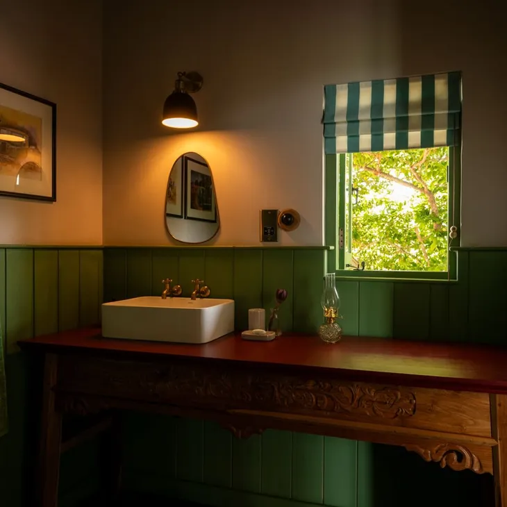 The vanity and basin in the 360 View Suite at Peacock Hill Sigiriya