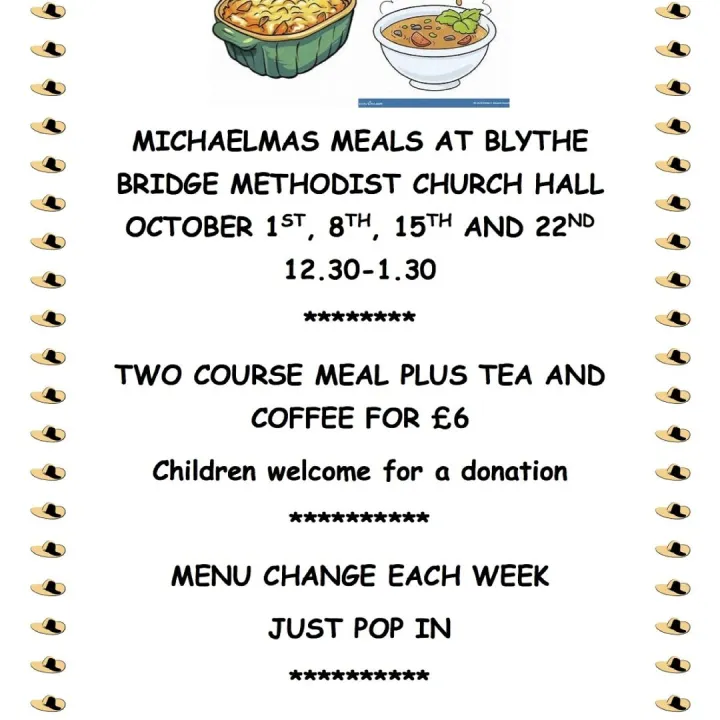 Michaelmas Meals At Blythe Bridge