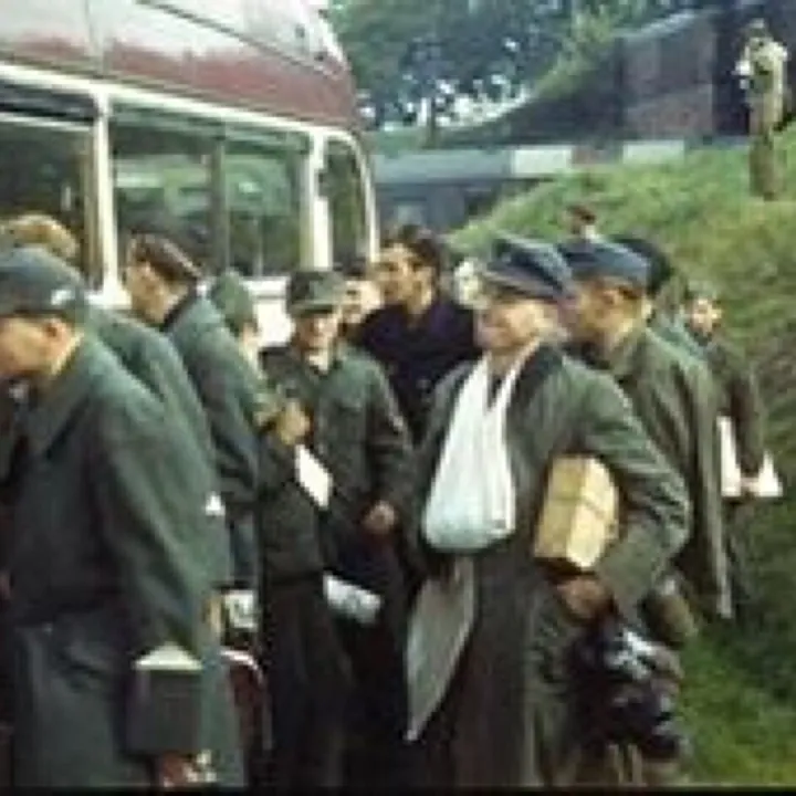 German Prisoners At Malpas Station