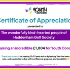 Golf Society Fundraising Cert