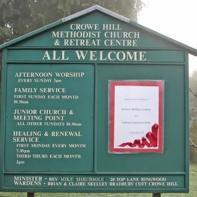 Crowe Hill Notice Board