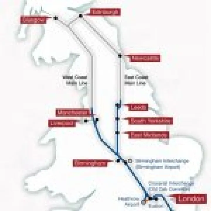 HS2 Route Map