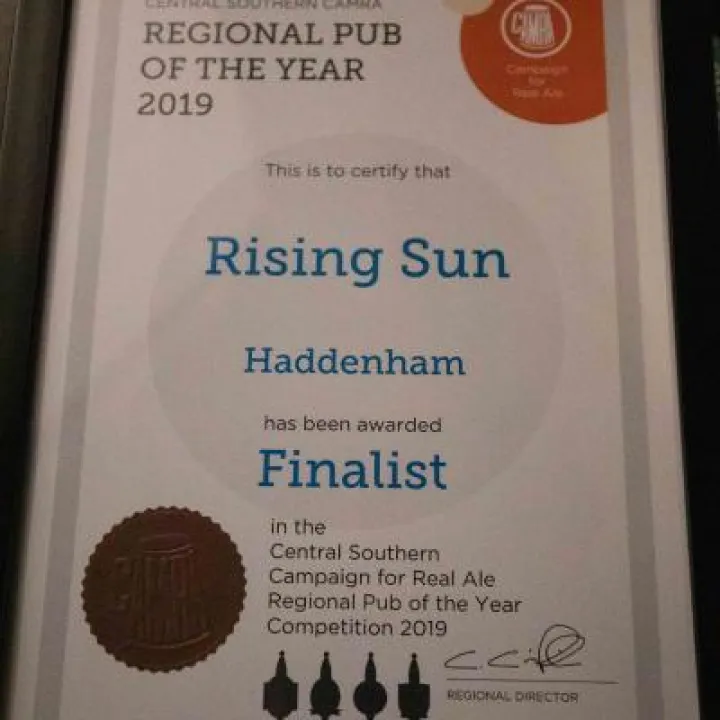 CAMRA Award – Rising Sun