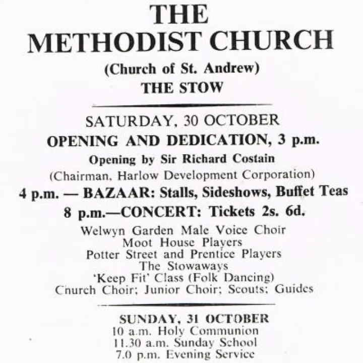 Opening Notice &ndash; 20 Oct 1954
