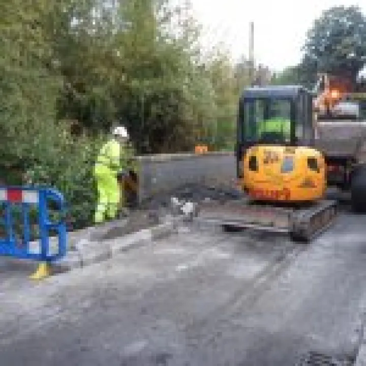 Traffic calming works