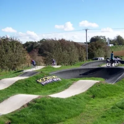 Swingfield Minnis Track side view