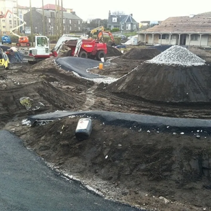 Transition Extreme skatepark building works