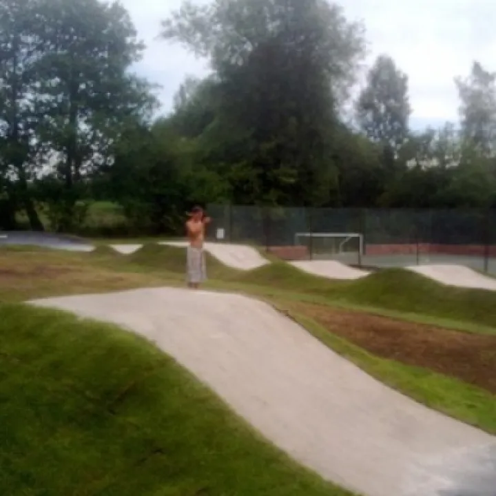 Kinnerley BMX Pump Track side view