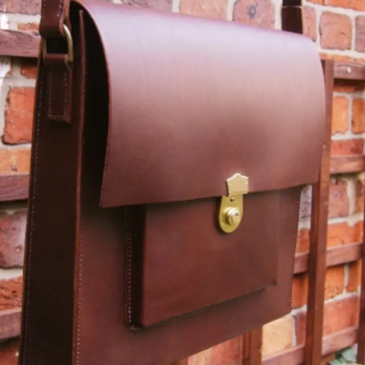 Leather Satchel by Elizabeth Bond