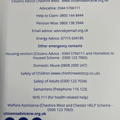 CAB useful contacts