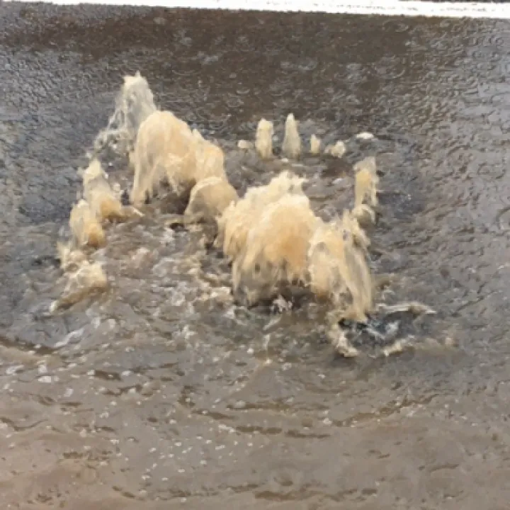 drain surge