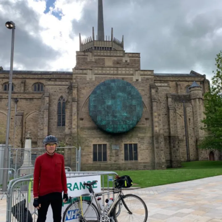 Revd John Kime &ndash; Blackburn Cathedral &ndash; 17 May &ndash; Climate change Cycle ride across England