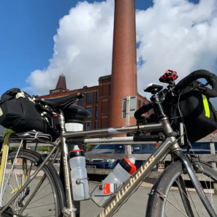 Revd John Kime &ndash; in Dibnah Country &ndash; Climate Change Cycle Ride
