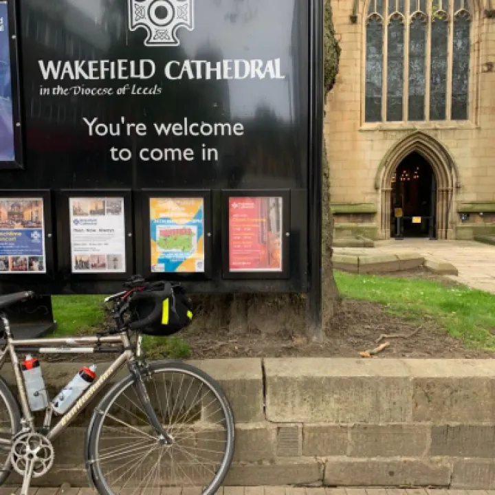 23 May &ndash; Outside Wakefield Cathedral